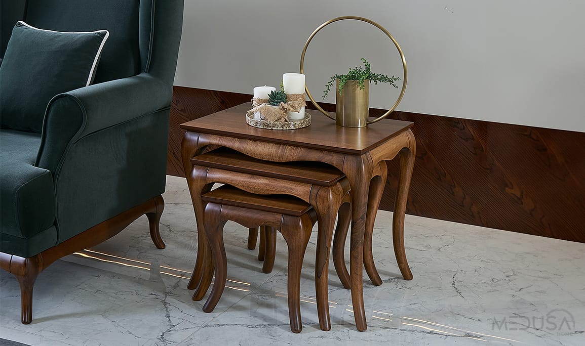 Art Walnut Zigon Sehpa