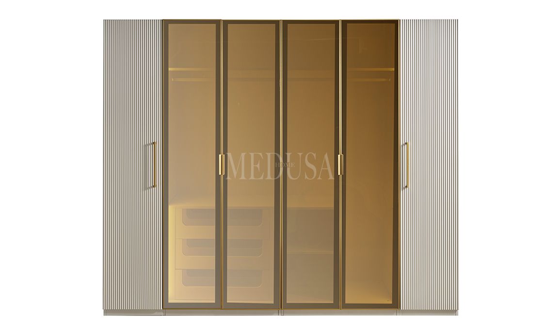 Beth Gold 6 Kapılı Gardırop