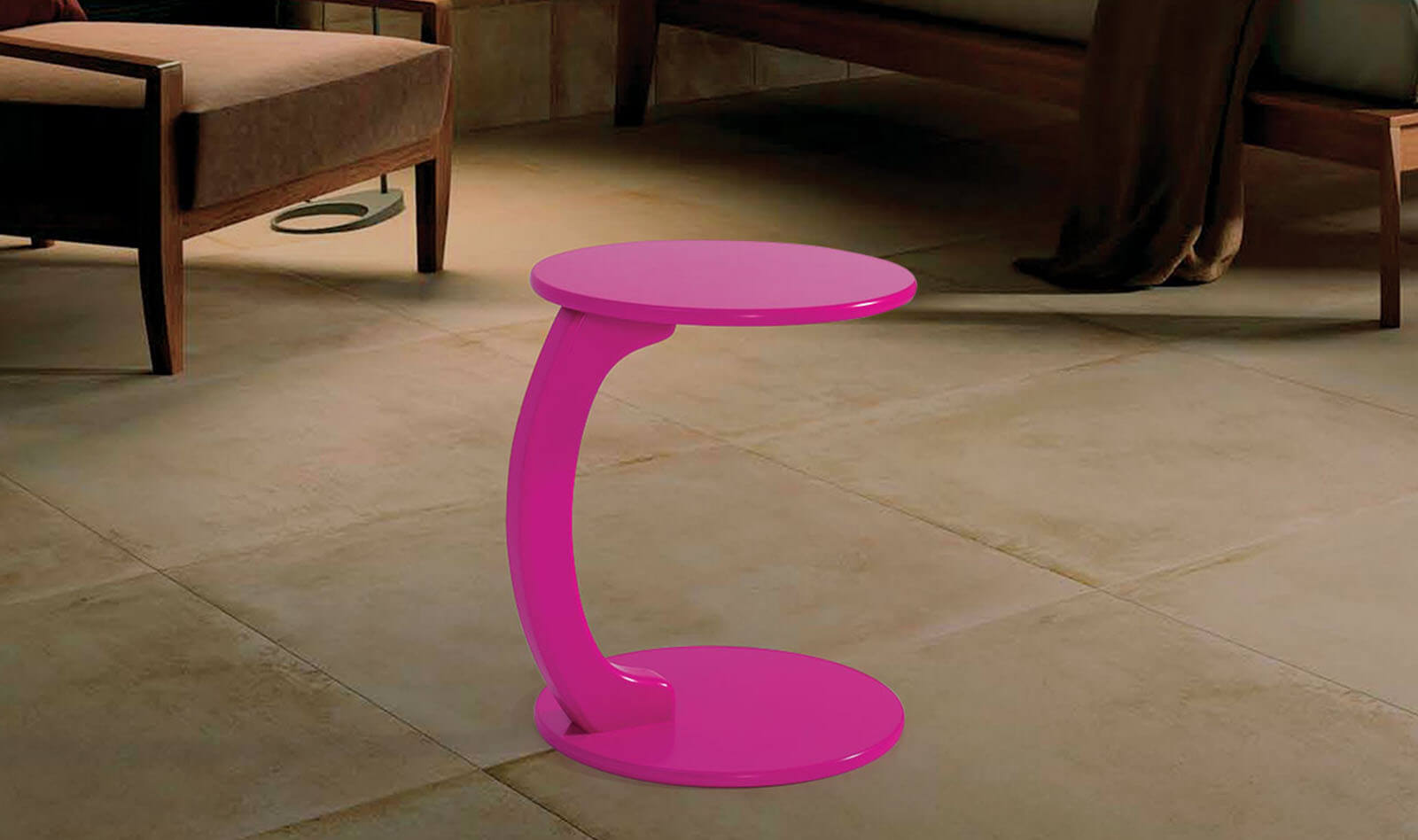 C Yan Sehpa Pembe