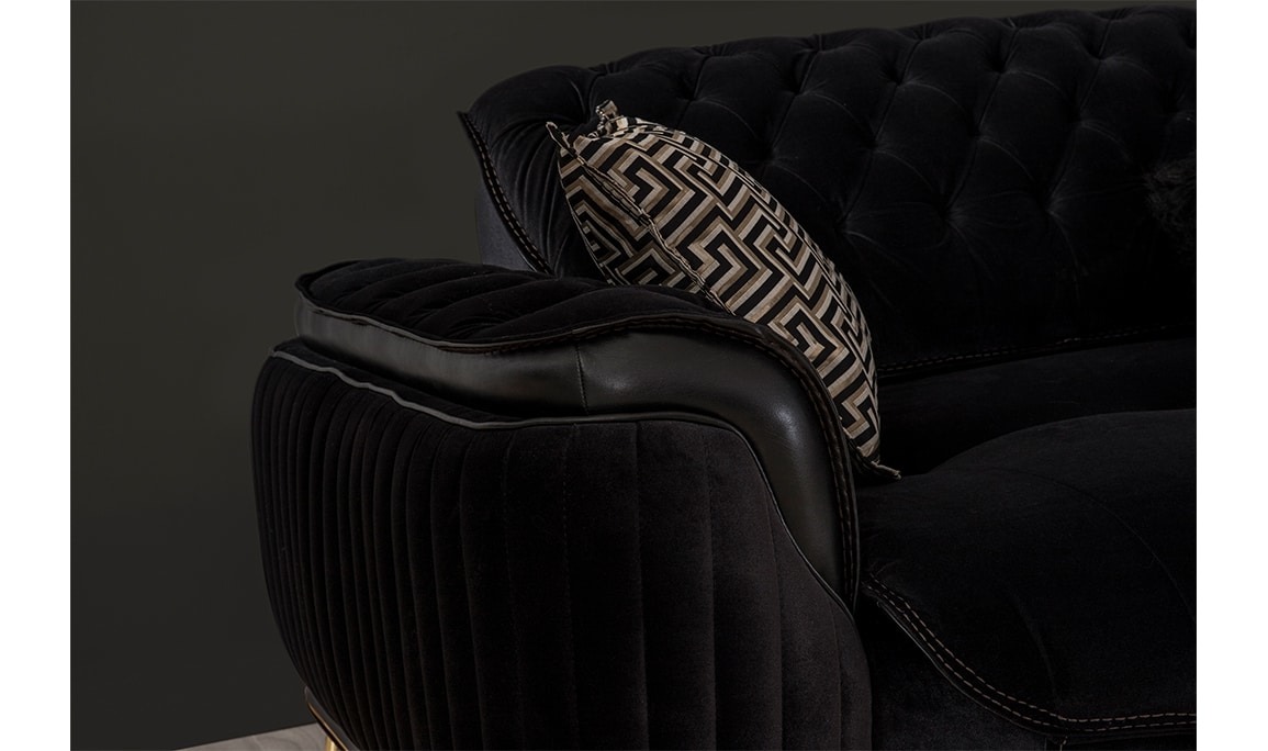 Asos Üçlü Koltuk Black