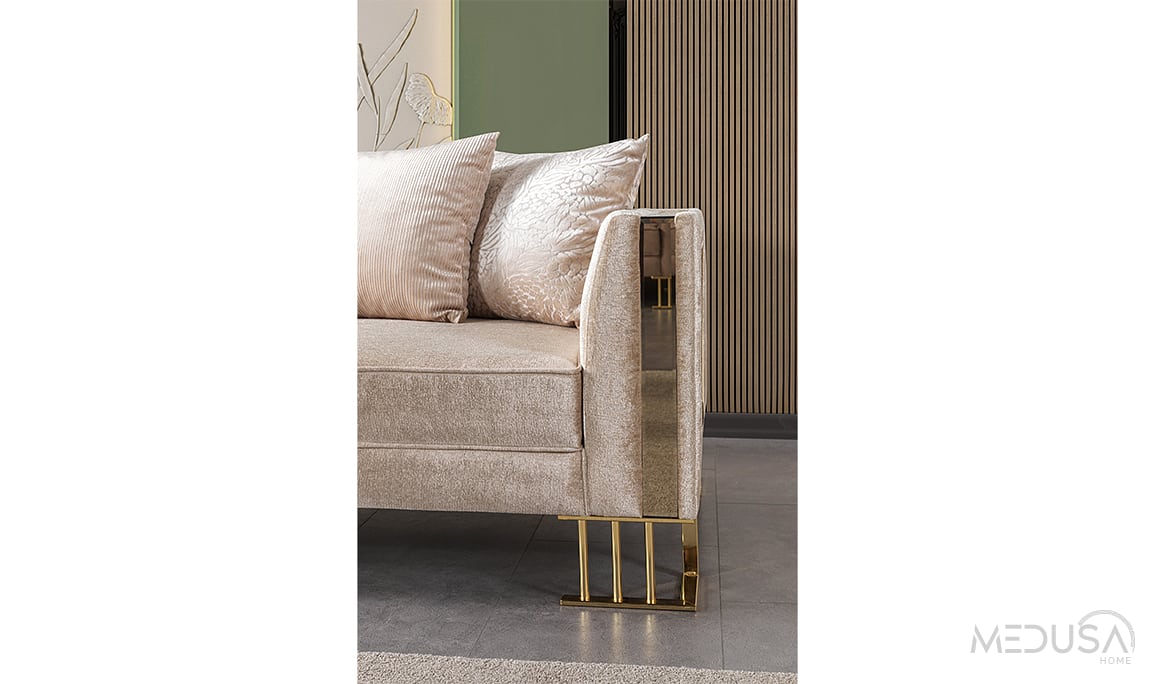 Bahar Luxury Vizon Üçlü Koltuk
