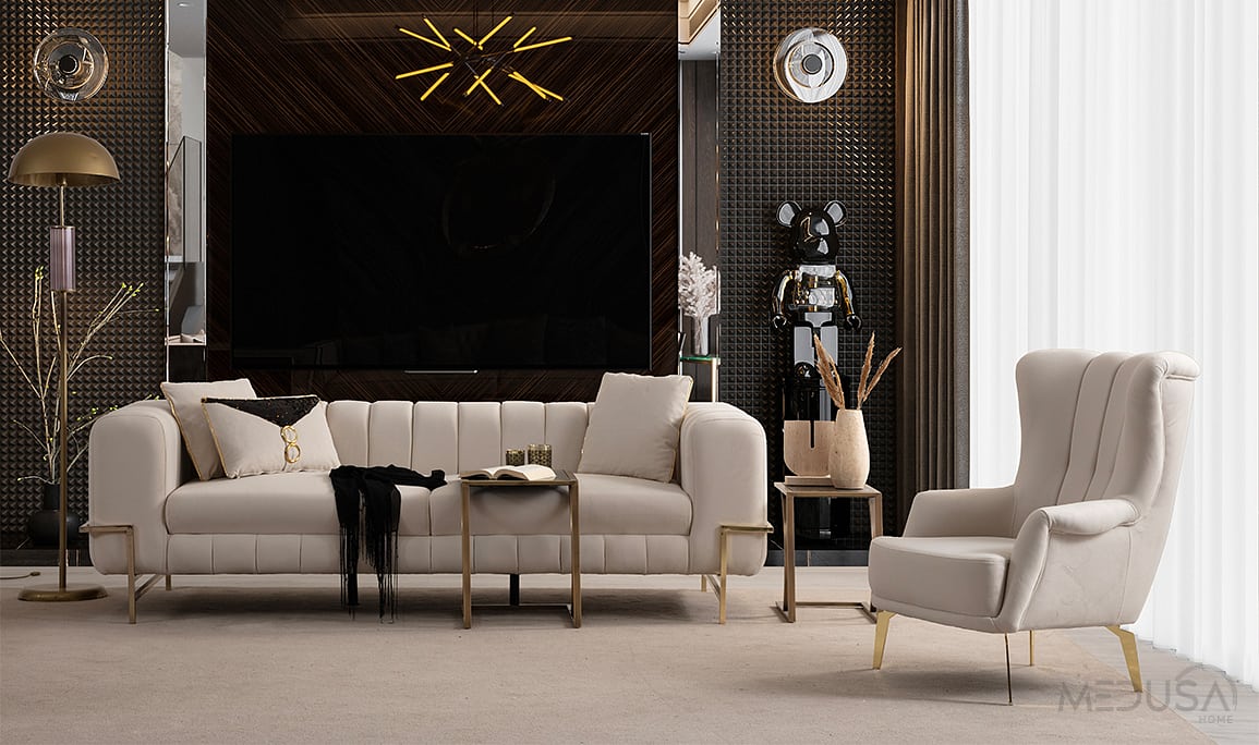 Bond Luxury Üçlü Koltuk
