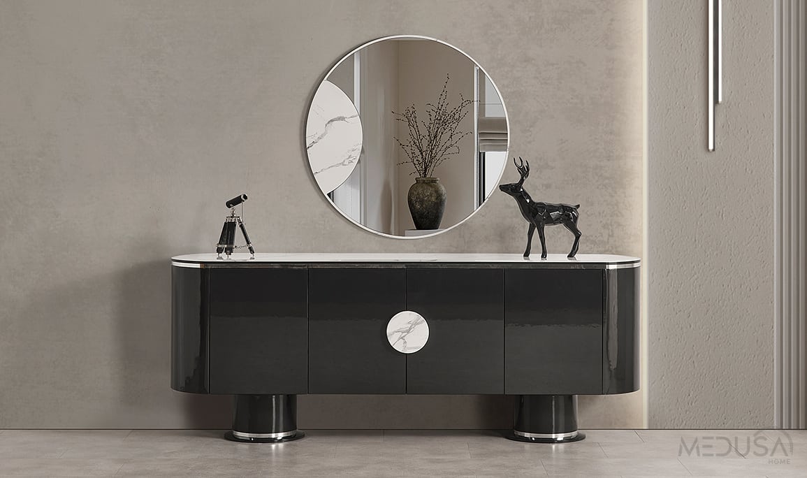 Cartier Antrasit Yemek Odası
