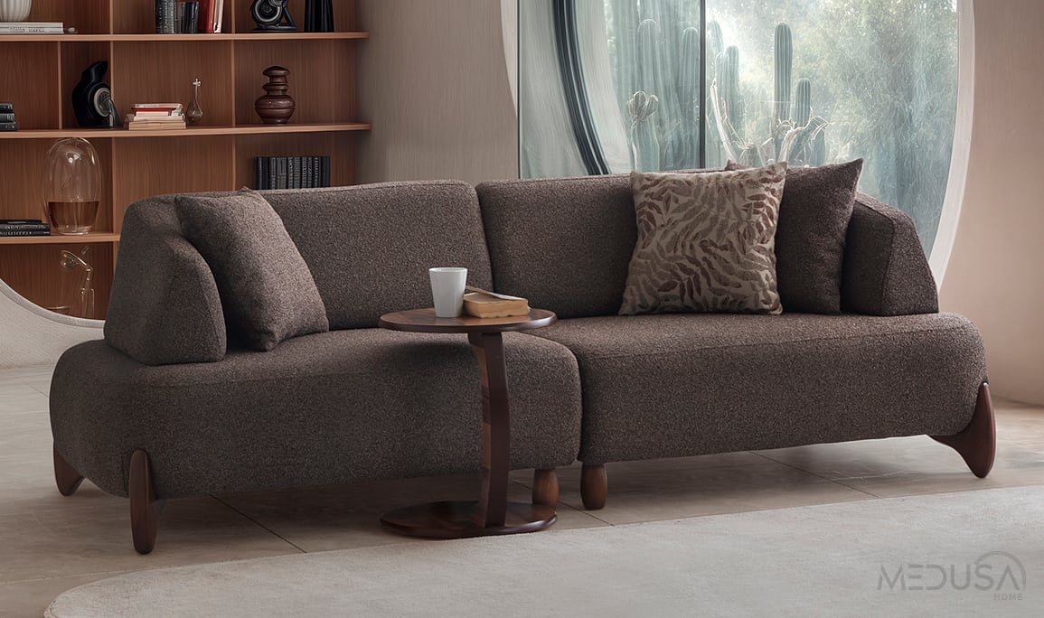 Cosy Kahve Üçlü Koltuk