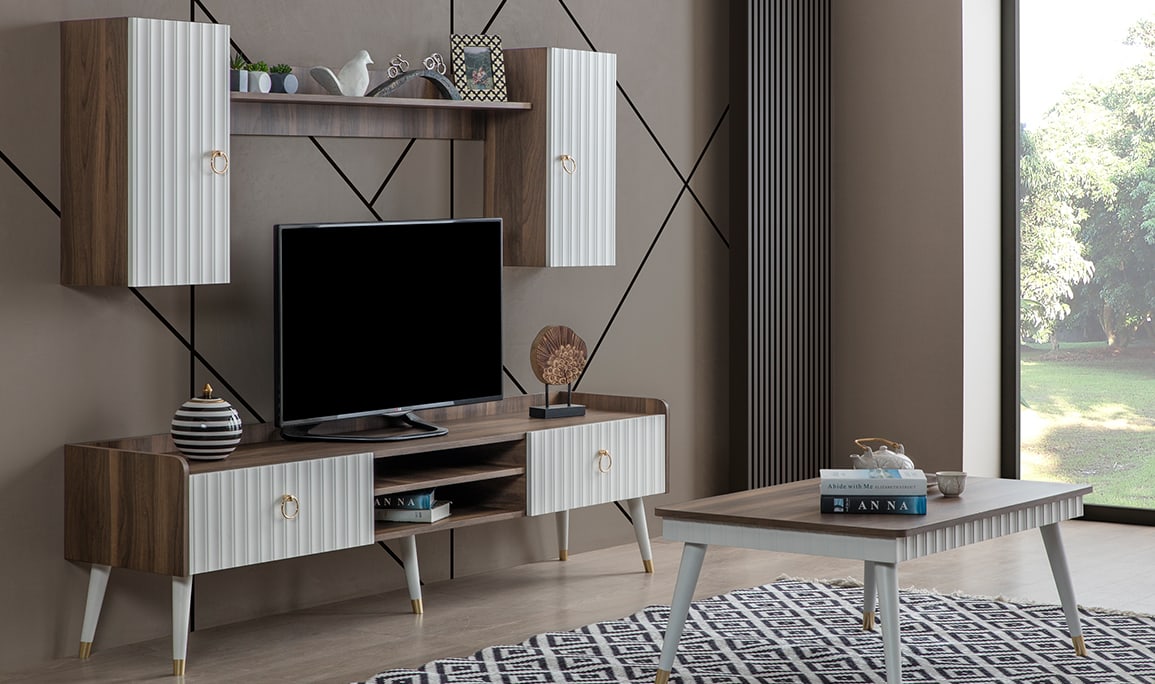 Daisy Ceviz Aytaşı Tv Ünitesi