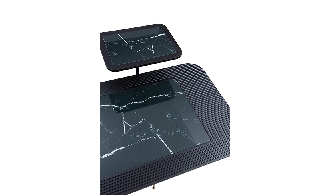 Diamond Marble Krom Orta Sehpa