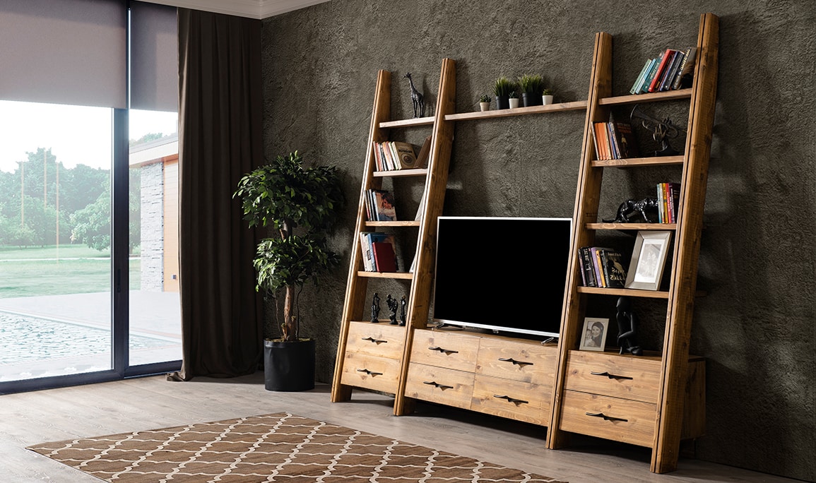 Ema Kitaplıklı Tv Ünitesi