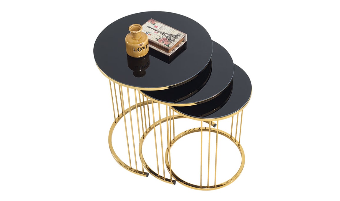 Gezegen Gold Zigon Sehpa