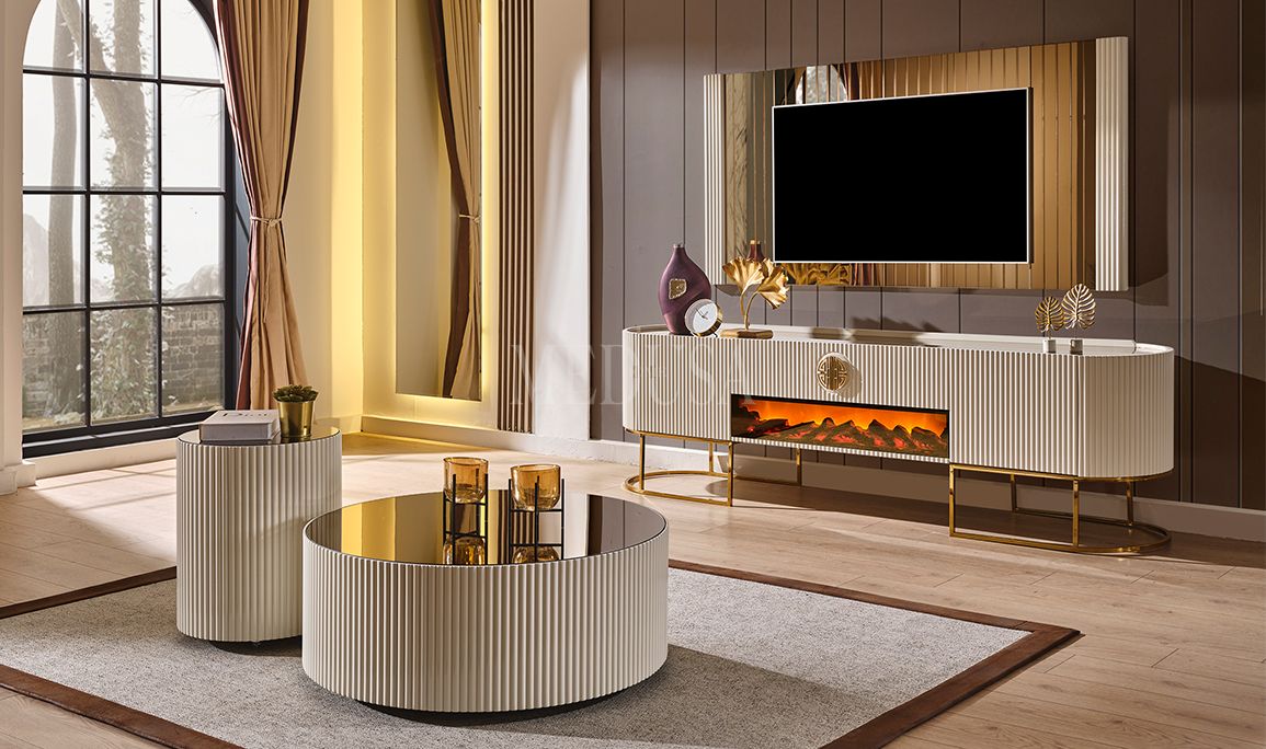 Guard Luxury Tv Ünitesi Şömineli