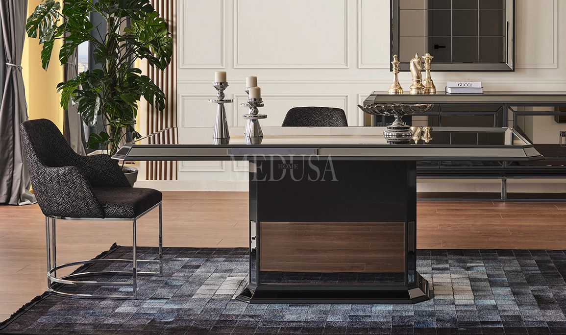 Gucci Antrasit Yemek Odası