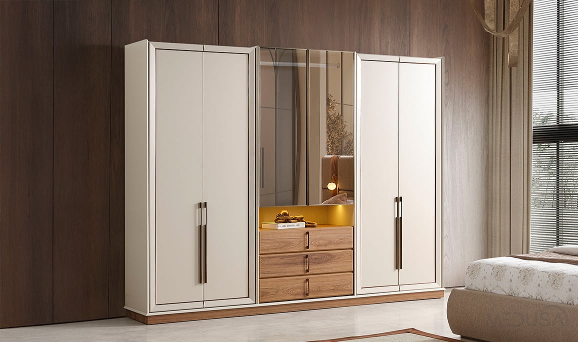 Heritage Krem & Ceviz Gardırop