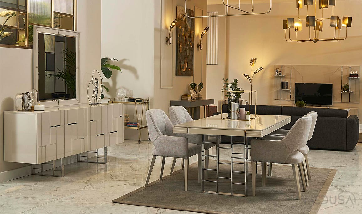 Ibiza Silver Yemek Odası