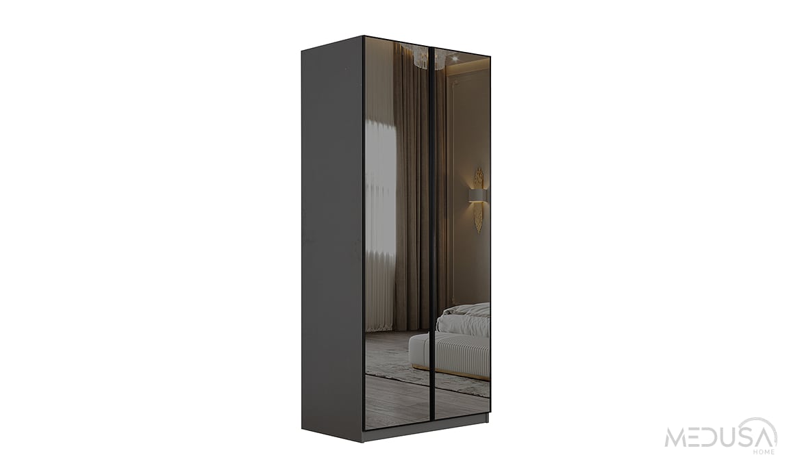 Infinity Black Köşe Gardırop