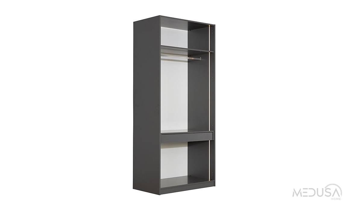 Infinity Black Köşe Gardırop