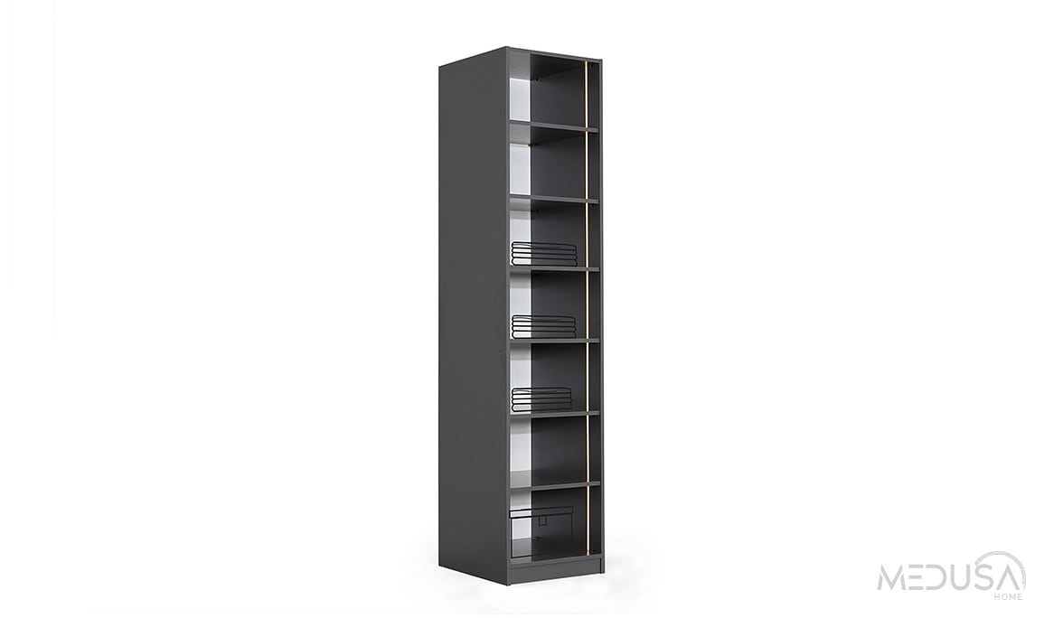 Infinity Black Köşe Gardırop