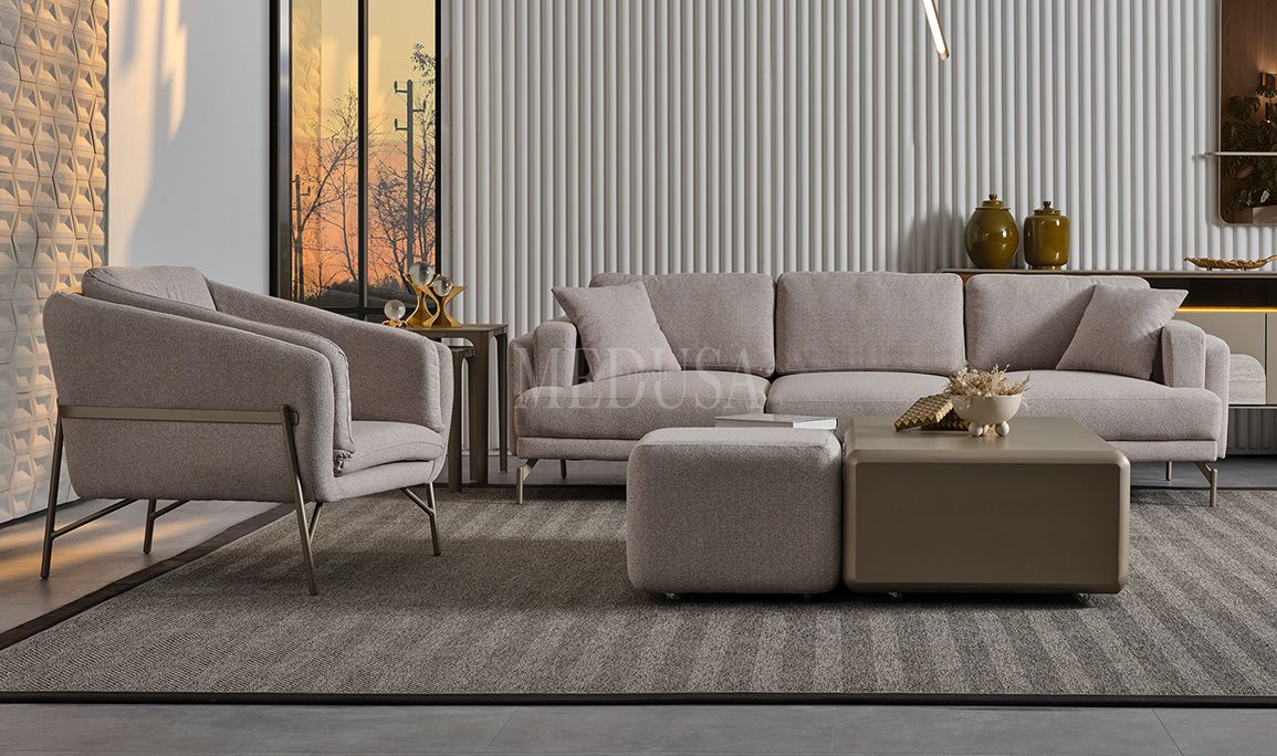 Isabel İtaly Design Üçlü Koltuk