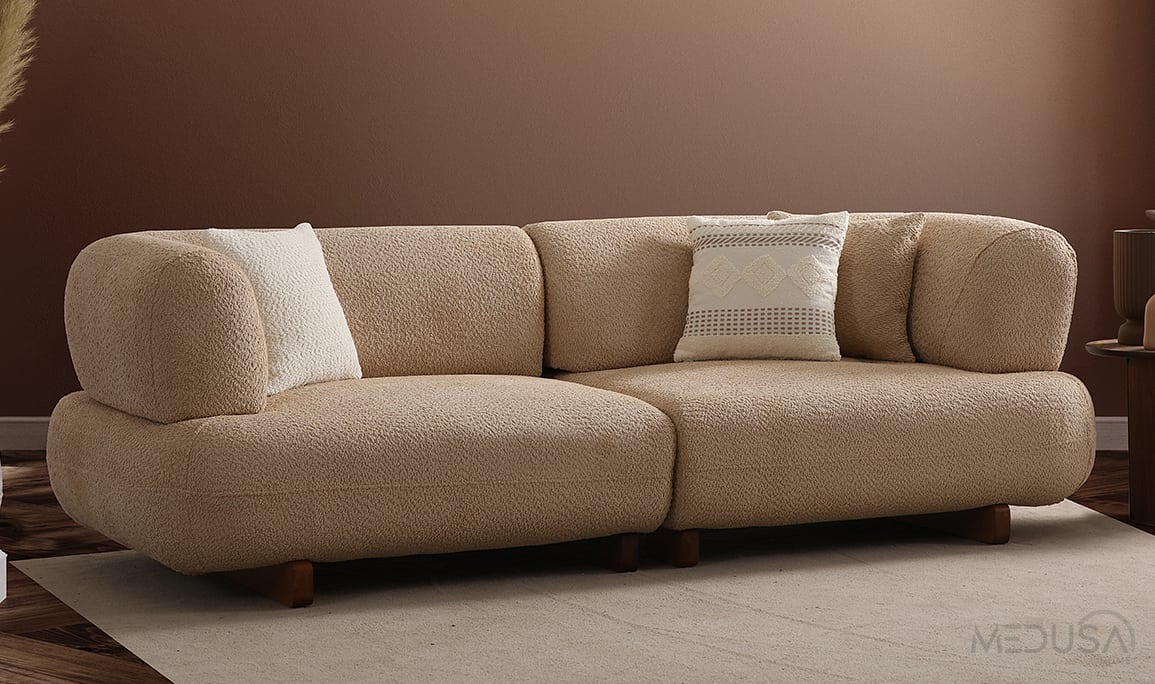 Manetti Wood Üçlü Koltuk