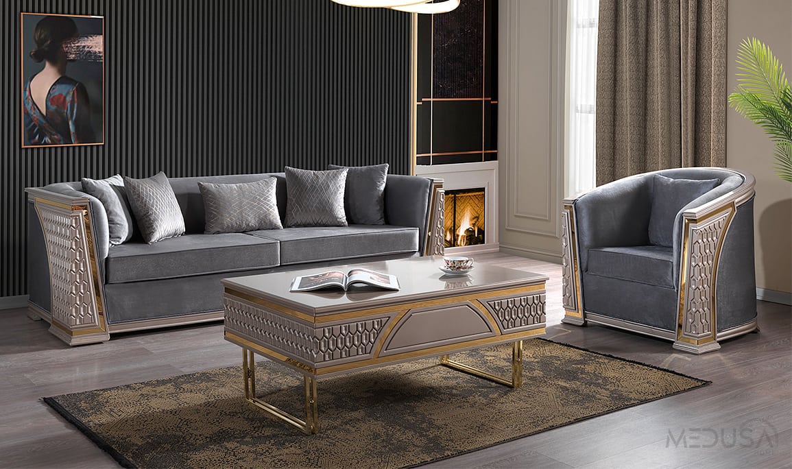 Milan Luxury Üçlü Koltuk