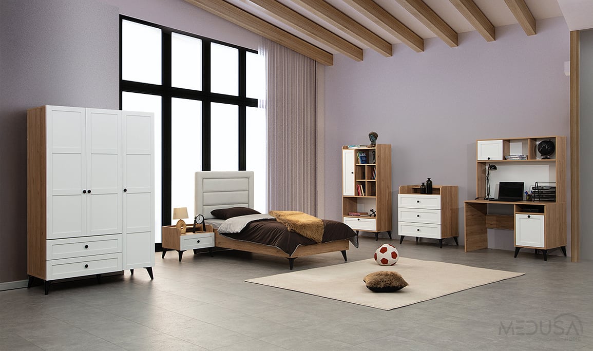 Nova Ceviz & Beyaz Genç Odası