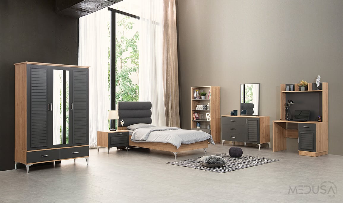 Plus Antrasit Genç Odası