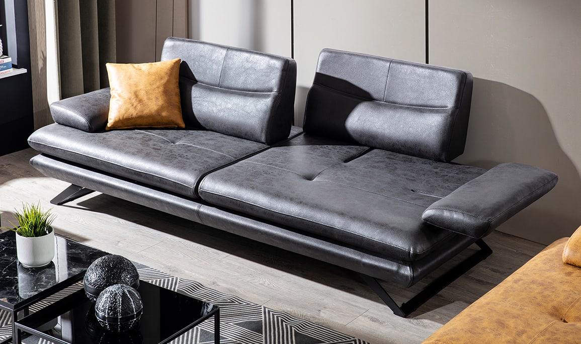 Polo Black Üçlü Koltuk Antrasit
