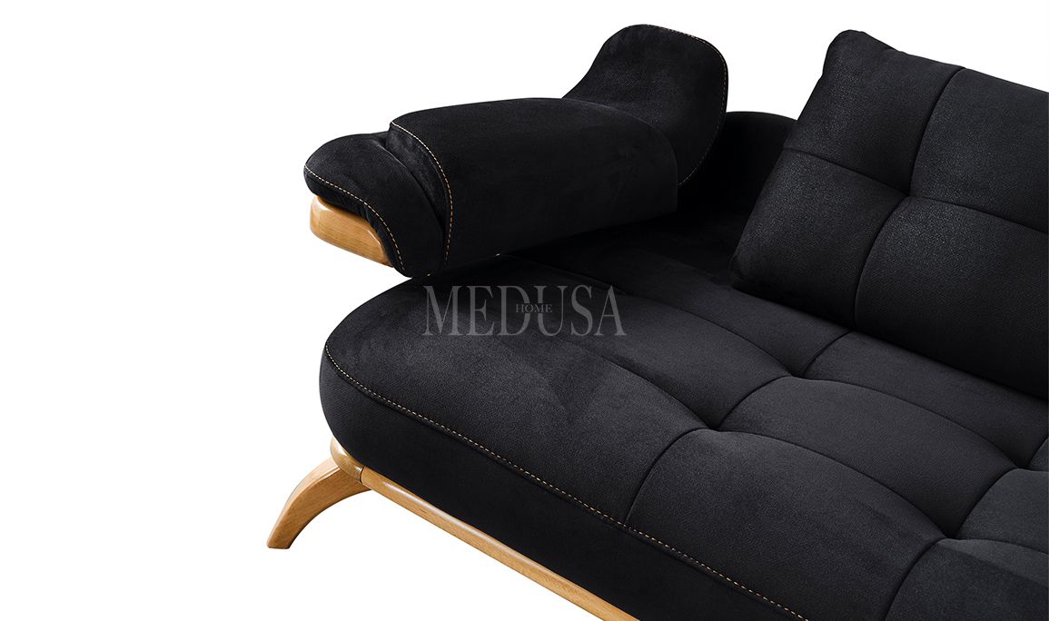 Relax Rio Üçlü Koltuk Siyah