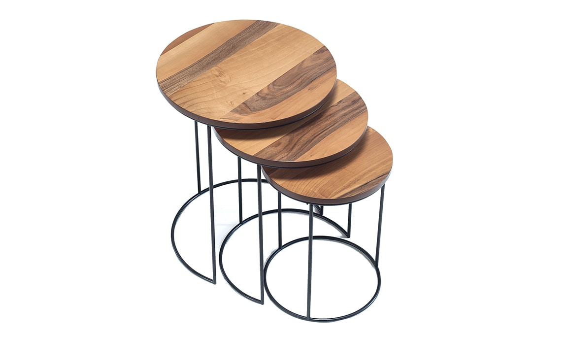 Riga Walnut Zigon Sehpa