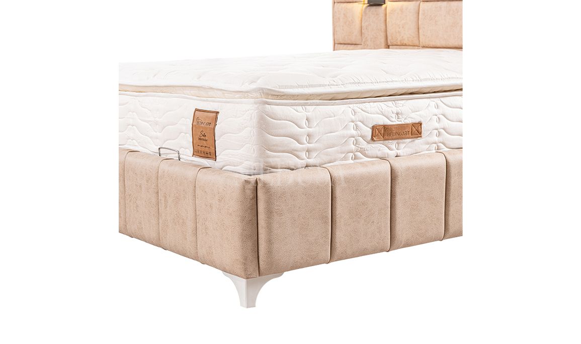 Satin Set Baza Başlık Yatak