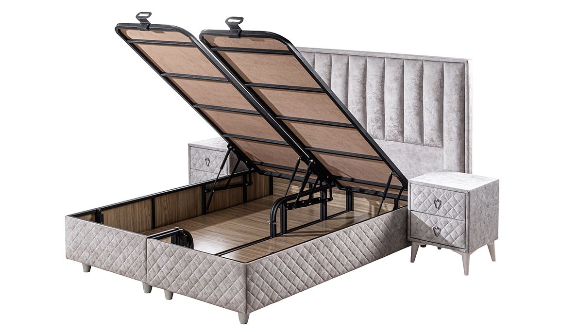 Twin Double Set Baza Başlık Yatak