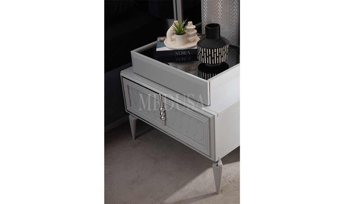 Velario Gri Yatak Odası