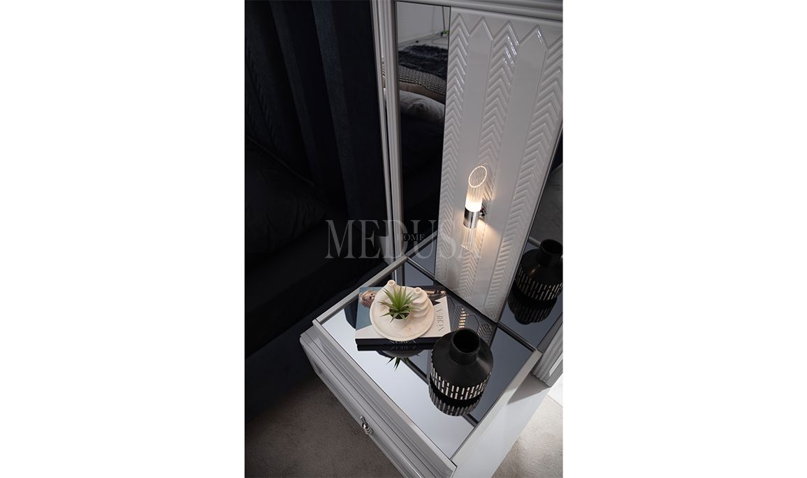 Velario Gri Yatak Odası