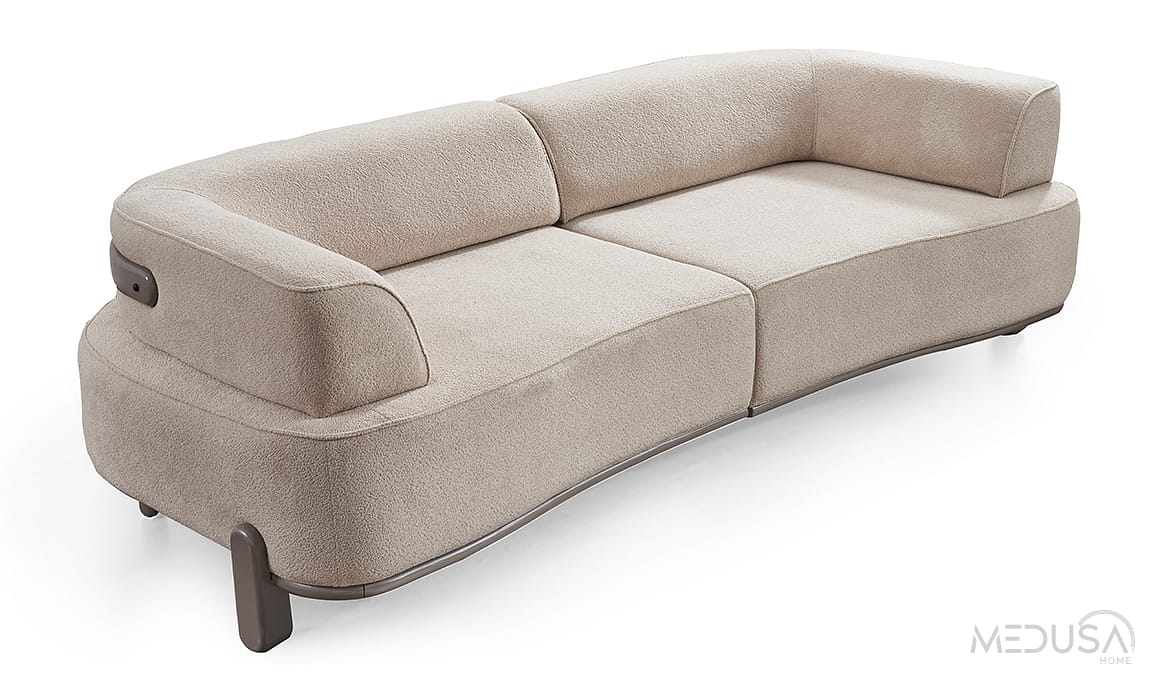Vizyon Beige Üçlü Koltuk