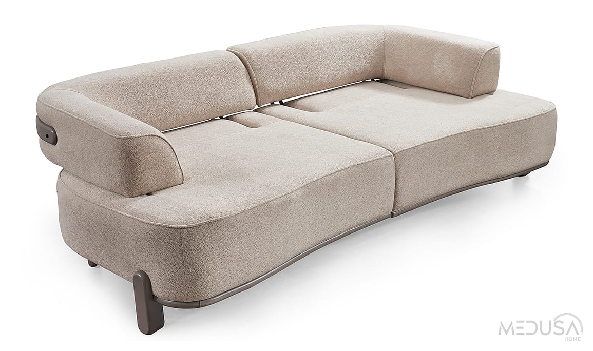 Vizyon Beige Üçlü Koltuk