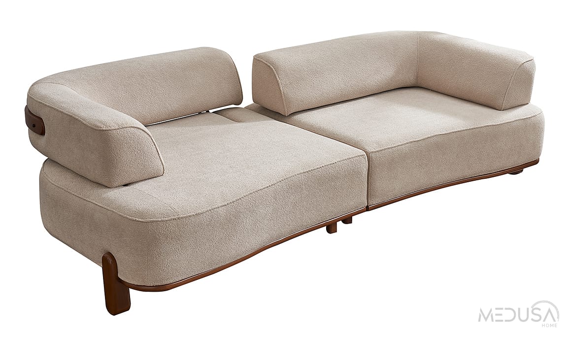 Vizyon Walnut Üçlü Koltuk