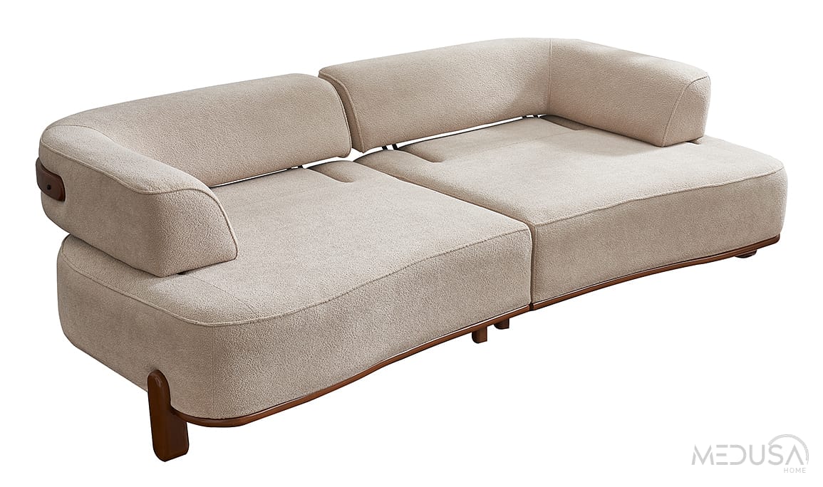Vizyon Walnut Üçlü Koltuk