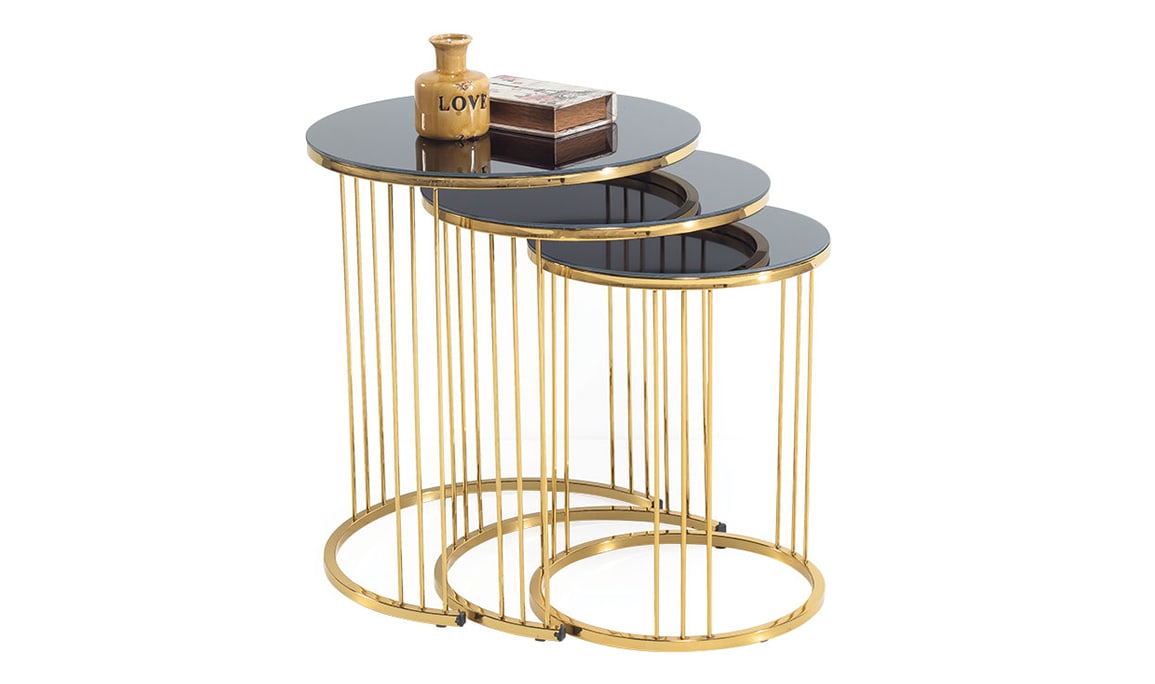 Gezegen Gold Zigon Sehpa