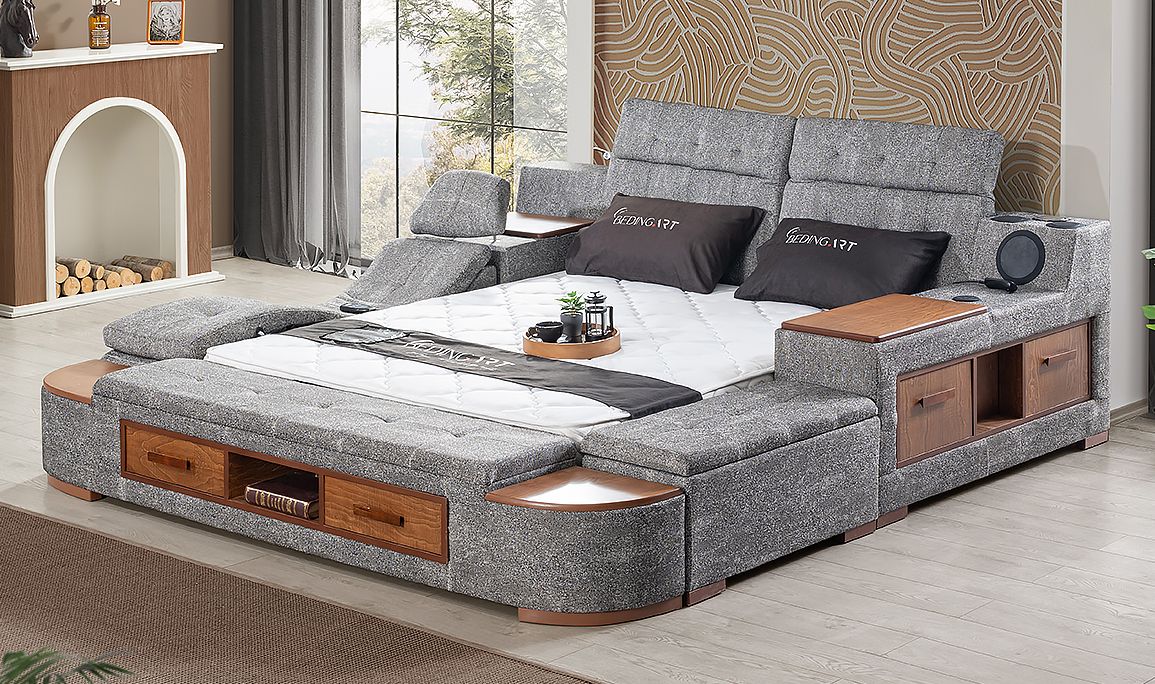 Luxe Life Gri Karyola