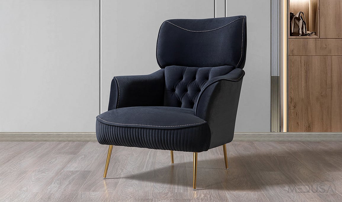 Star Luxury Lacivert Berjer